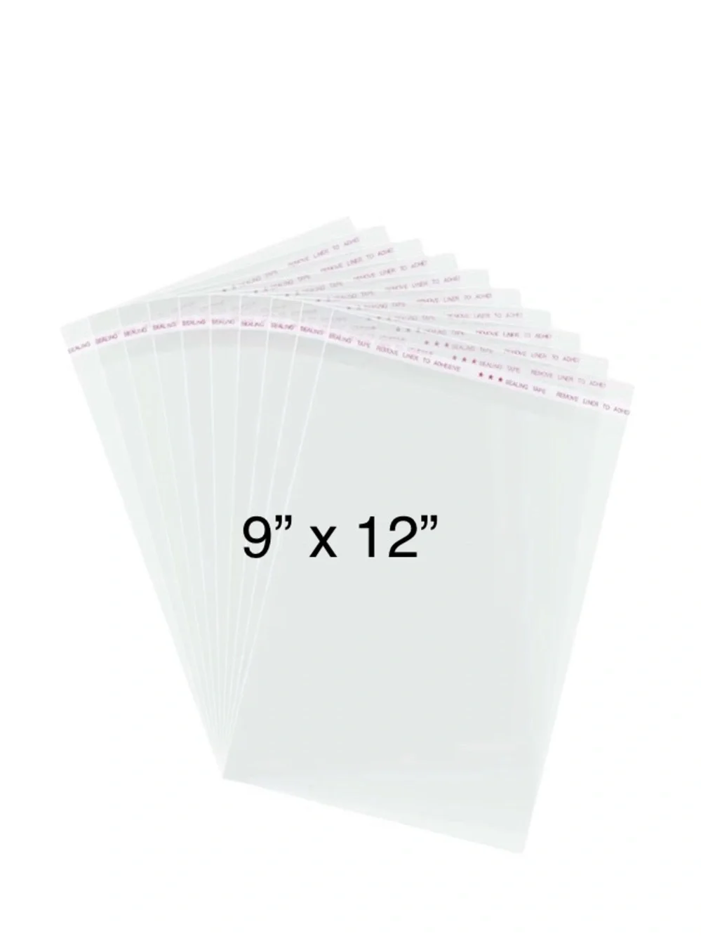 80pcs~Bundle-Clear Bags 10 each~ 3.5”x5, 6x9”, 8x10”,  9”x12” w/40 Stickers💐🆕💐